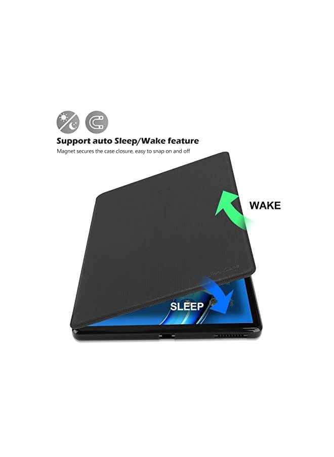 Procases - Lenovo Tab K10 2021/M10 Fhd Plus Case 10.3 Inch (2020 2Nd Gen), Slim Stand Protective Folio Case Smart Cover For 10.3" Tab K10 Tb-X6C6L Tb-X6C6F Tb-X6C6X/M10 Plus Fhd Tb-X606F Tb-X606X –Black - Image 1
