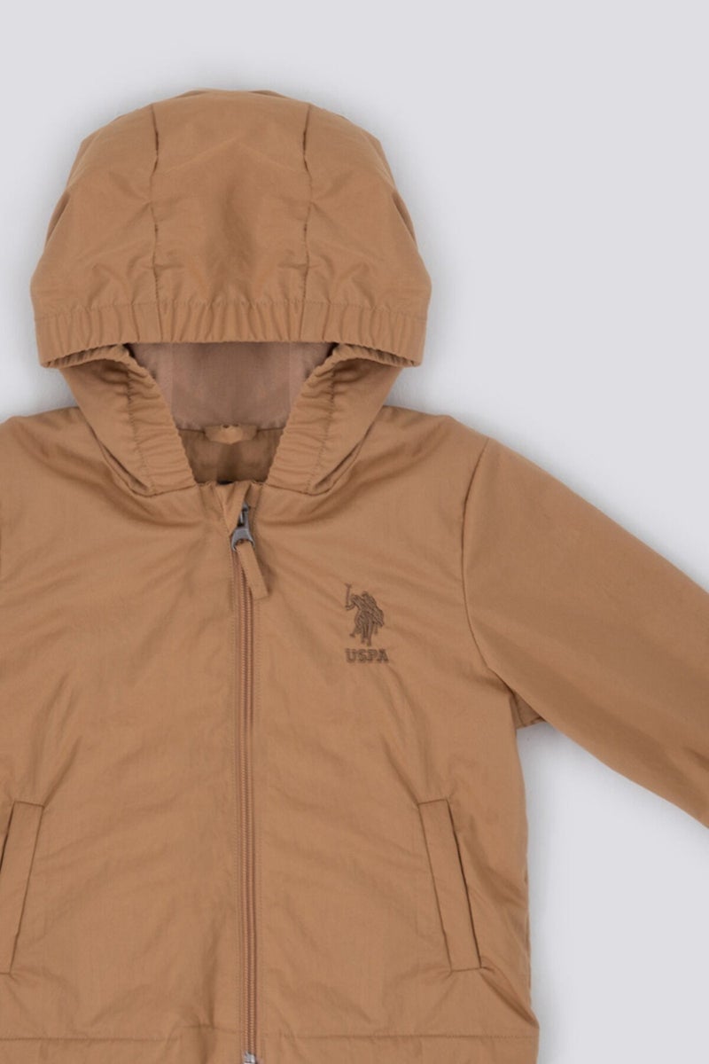 U.S. Polo Assn. BASE. Polo Assn. The Innocence Of Brown Pink Baby Girl Raincoat - Image 3