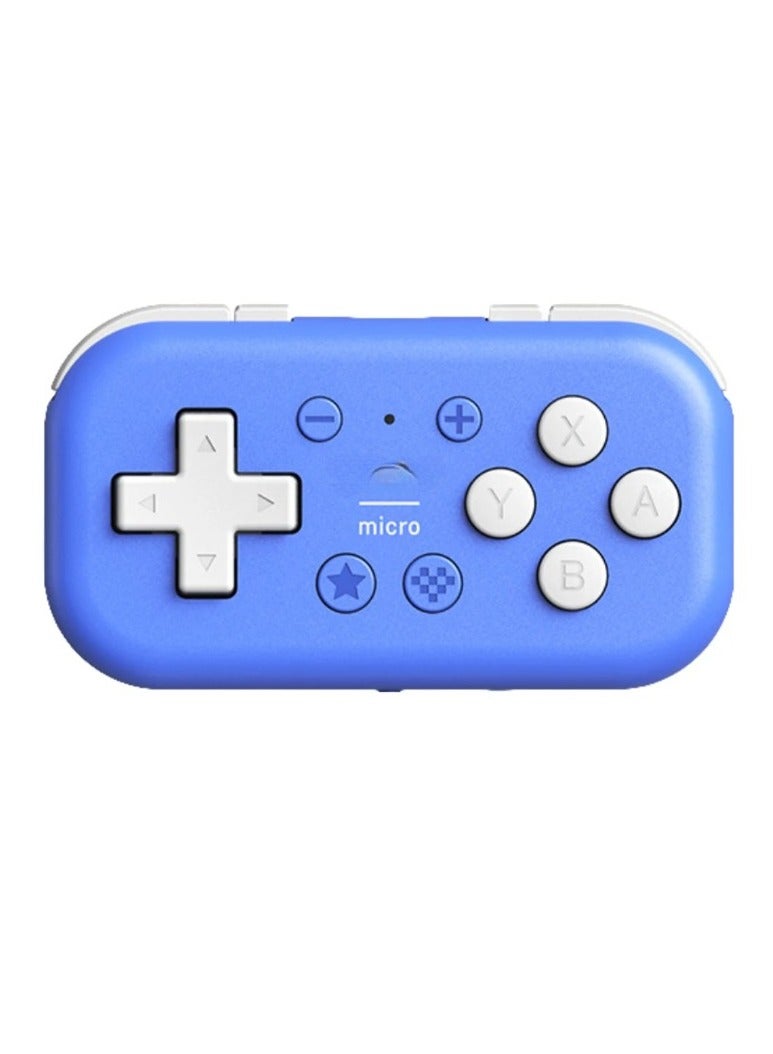 Pocket Controller, Small And Portable Micro Bluetooth Gamepad, Durable And Lightweight Handheld Console, Wireless Compact Gaming Controller For Switch, Android, (1pc, Blue) - Image 1