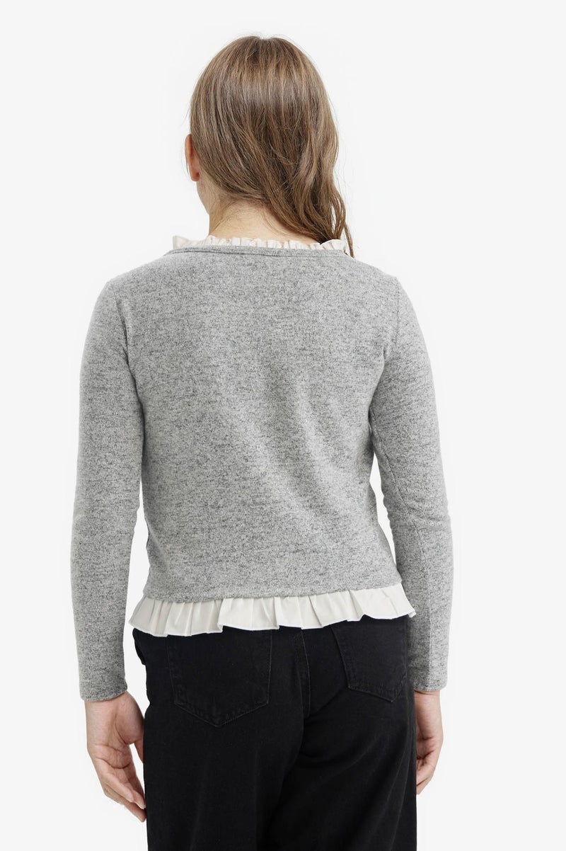 ديفاكتو تيشيرت بناتي كم طويل قصة مريحة - Image 5