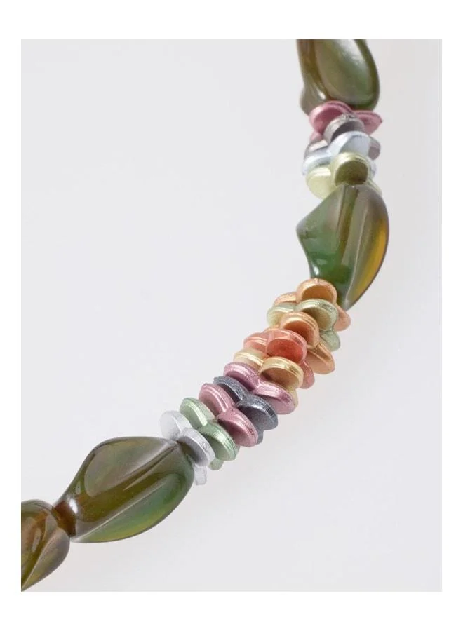 Jimmy Key  Khaki Beaded Adjustable Modern Necklace. for Women | Best Price UAE