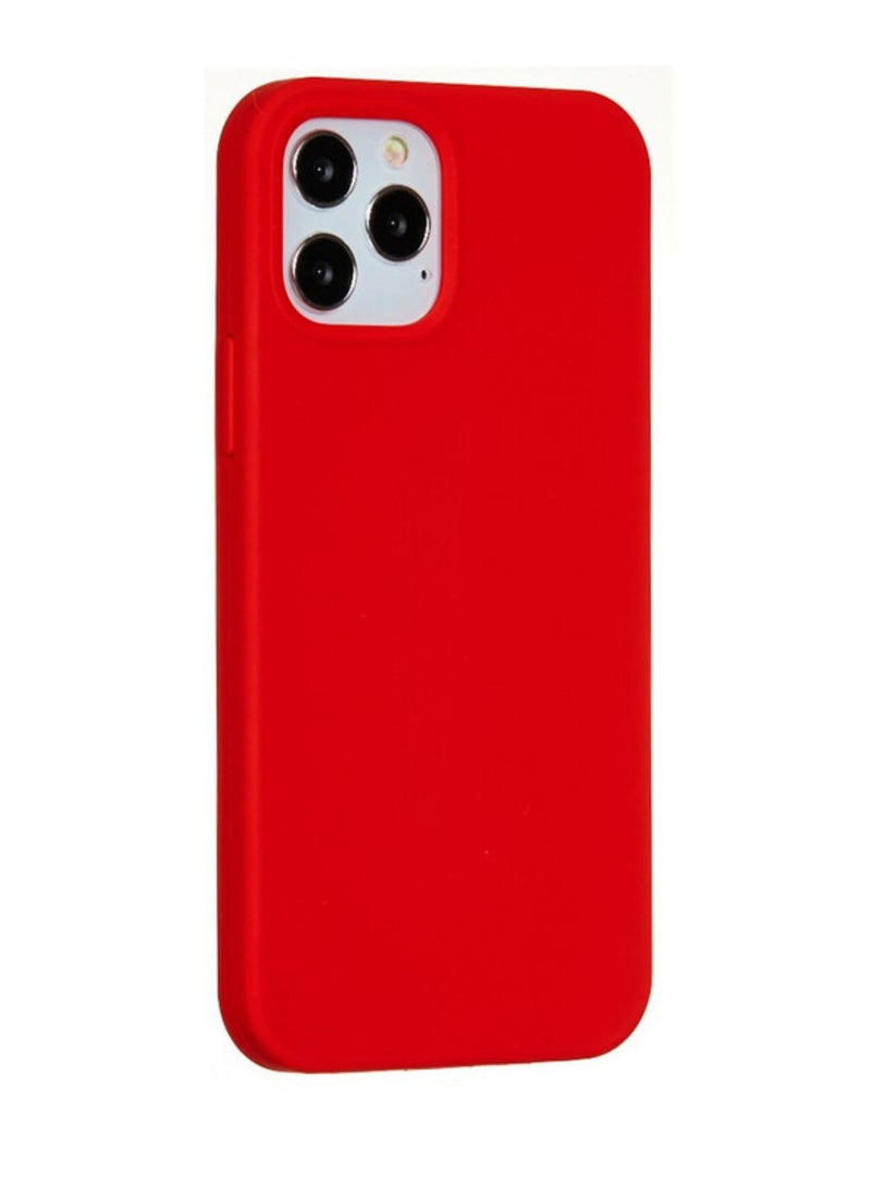 AKSESORY Apple iPhone 14 Pro Max 6.7 Inch Red Silicone Case – Shockproof Slim Fit Phone Cover, Soft Touch Anti-Scratch Lightweight Protective Case for Apple iPhone 14 Pro Max - Image 1