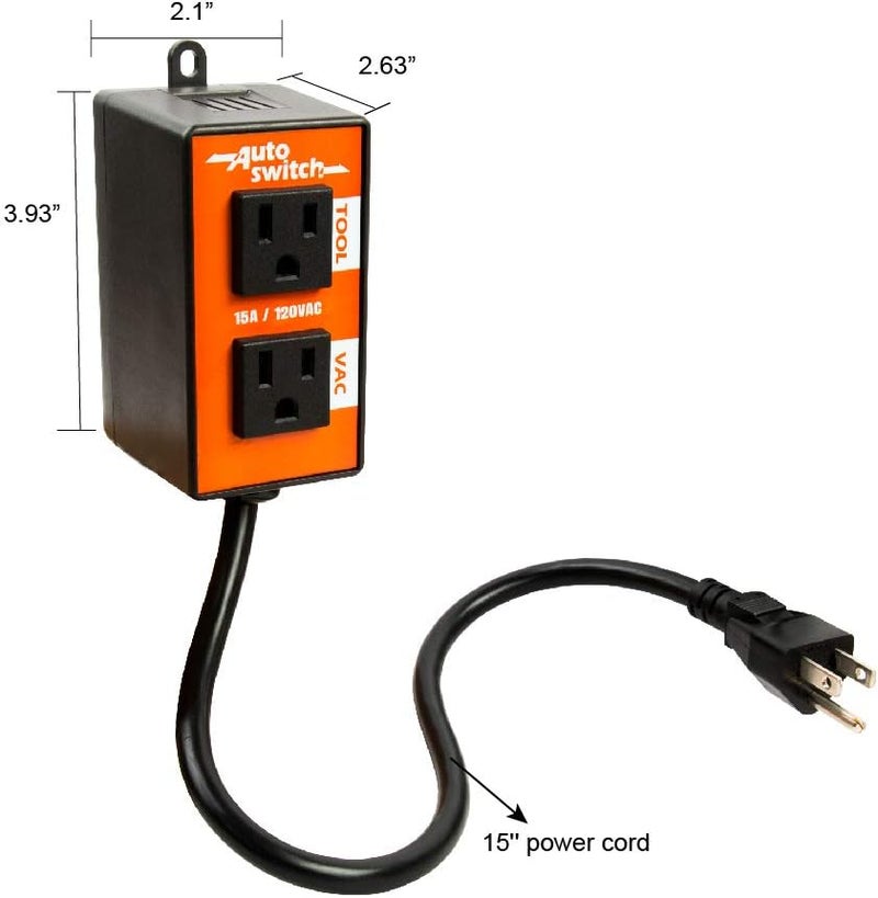 O'SKOOL Automatic Vacuum Switch Allows Power Tool to Turn Vacuum/Accessory on and Off Automatically, PTA08 - Image 2