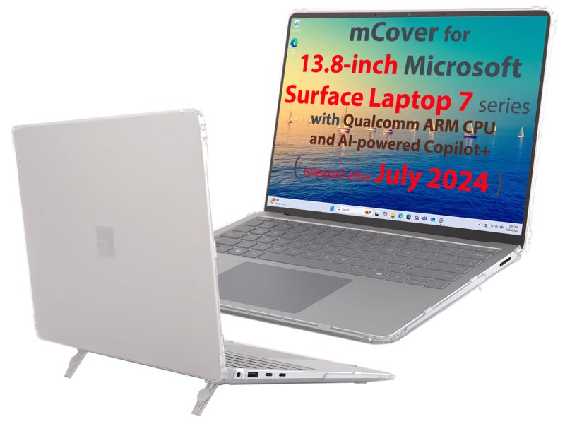 mCover Case ONLY Compatible for 2024 138 Microsoft Surface Laptop 7 Windows PC with ARM CPU and AIPowered Copilot NOT Fitting Other Surface Models Clear - Image 2