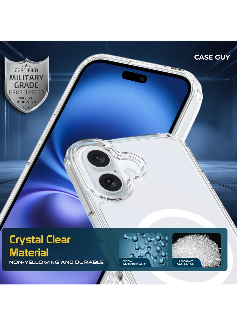 Generic - for iPhone 16 5G Case, Anti-Yellowing and Anti-Scratch Mobile Phone Case iPhone 16 5G, Clear - Image 1