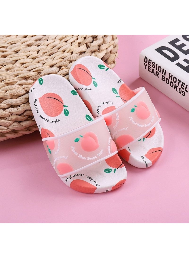 Huitich Peach Print Fashion Slide Sandals – Size 36-37  - Image 3