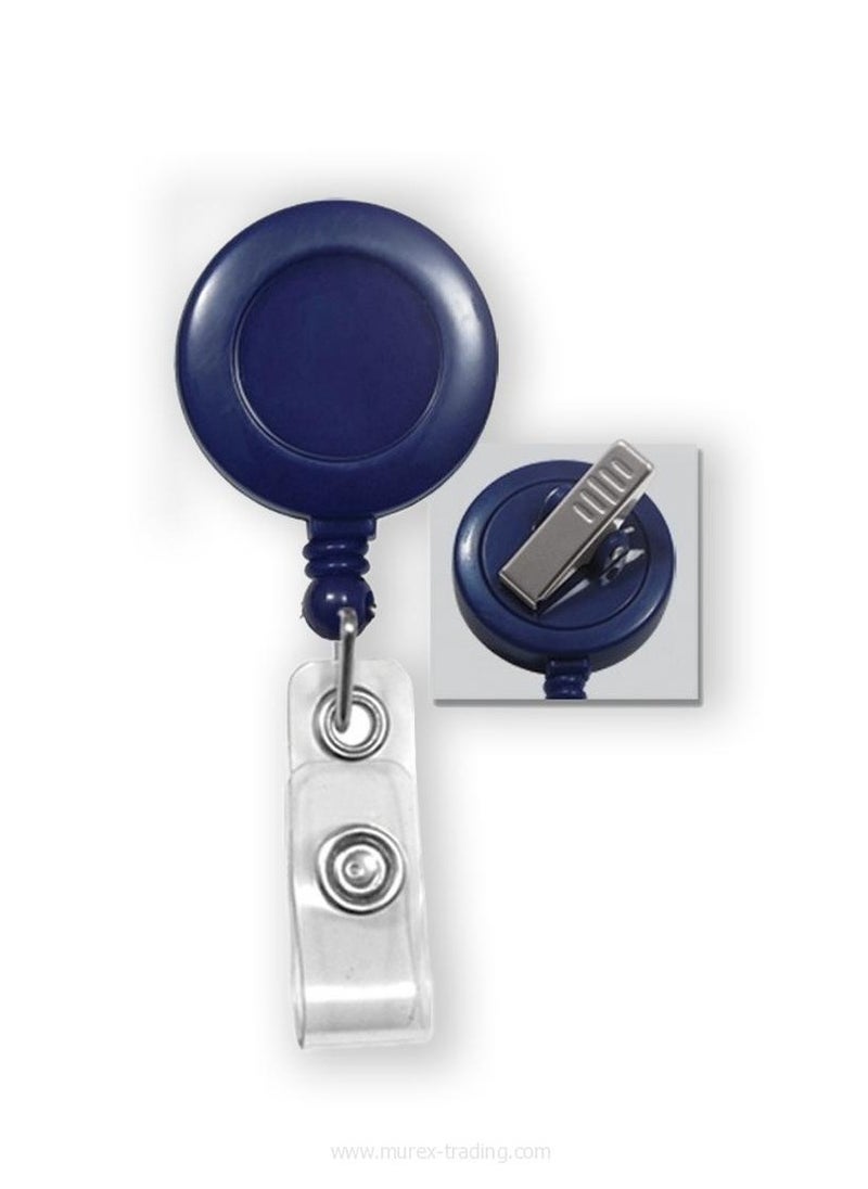 Libra ID Holder Reel with Clear Plastic Strap & Belt Clip (Pack of 3)  - Image 2