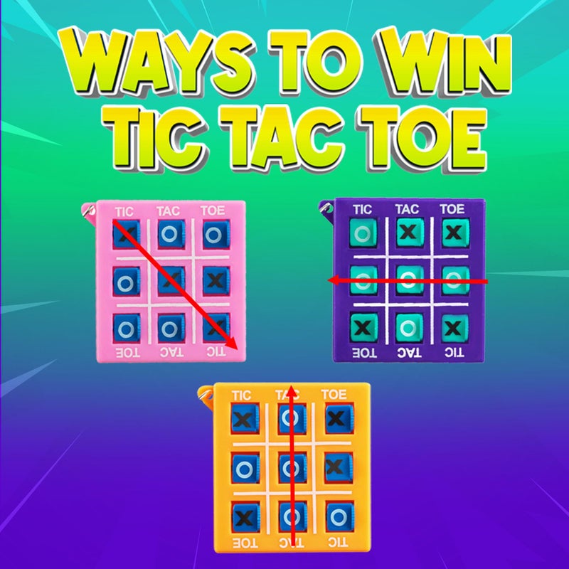 Bedwina 24 Mini Tic Tac Toe Games - Party Favors for Kids 3-5 and Up - 2-Inch Travel Size - Tic-Tac-Toe Keychain Game for Boys & Girls - Goody Bag Stuffers, Classroom Prizes, Valentine's Day, Birthday Gifts - Image 5