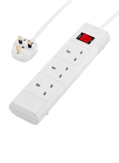 3 Sockets - 3 Meters - with on/off button