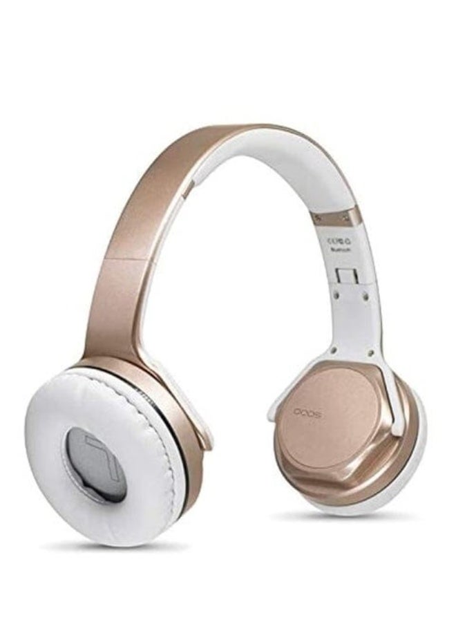 سودو سماعات رأس لاسلكية بلوتوث SODO MH3 مع وضع مكبر الصوت (تصميم 2 في 1) باللون الذهبي - Image 2