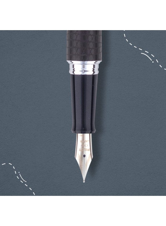 Pilot Lizard Design Body Fountain Pen (Medium Nib, Ink - Black) - Image 4