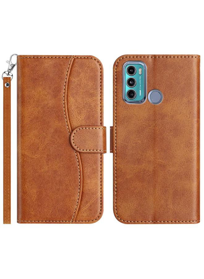 اس-توب جراب لهاتف موتورولا موتو جي 60 مصنوع من الجلد على شكل حرف S قابل للطي - Image 1