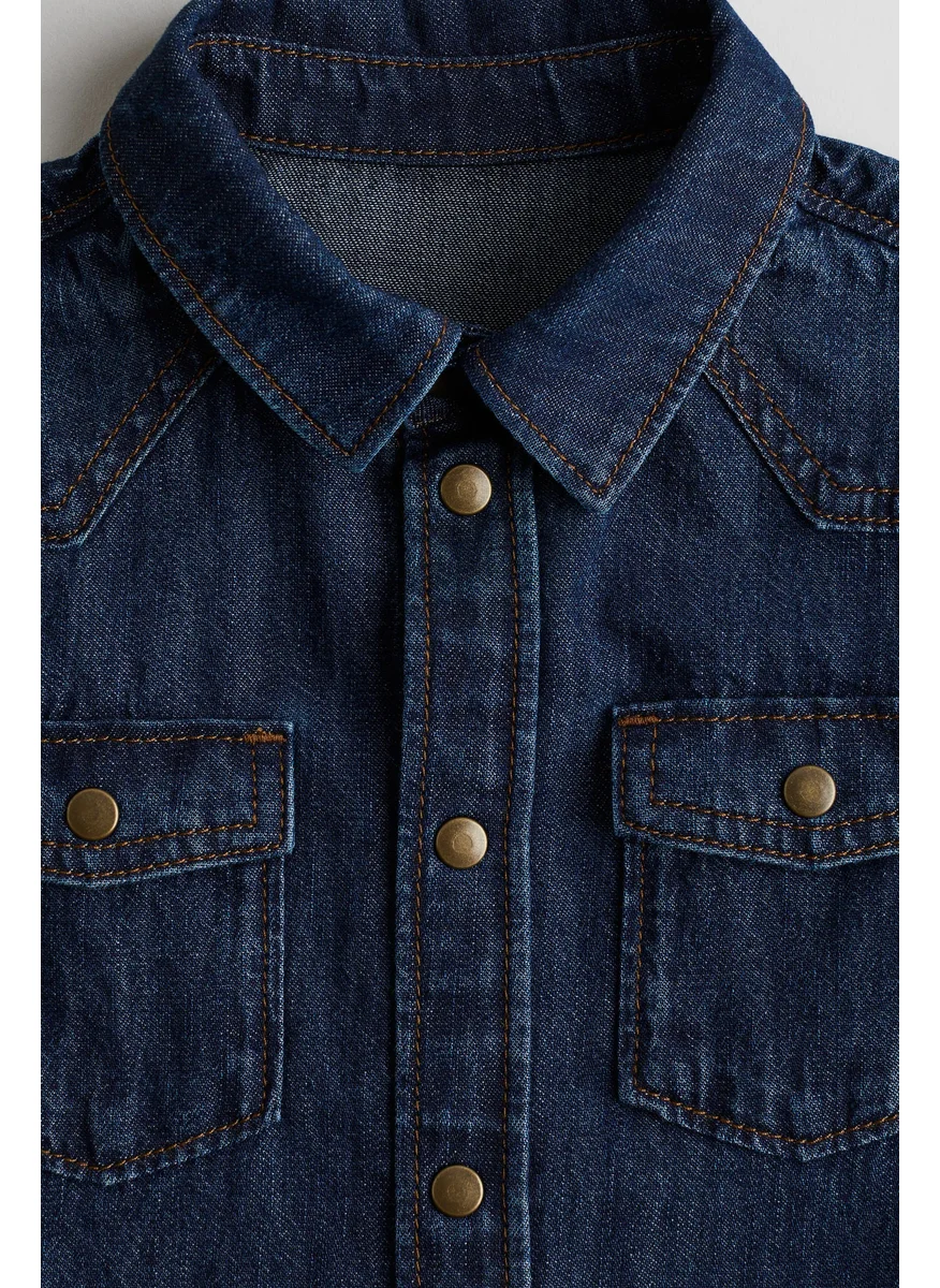 اتش اند ام Cotton Denim Shirt