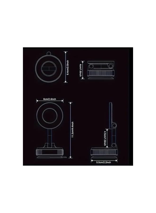 S-TOP Car Phone Mount with 360° Rotation, Adjustable Dashboard Holder, Strong Grip for High Speed and Off-Road Driving - Image 3