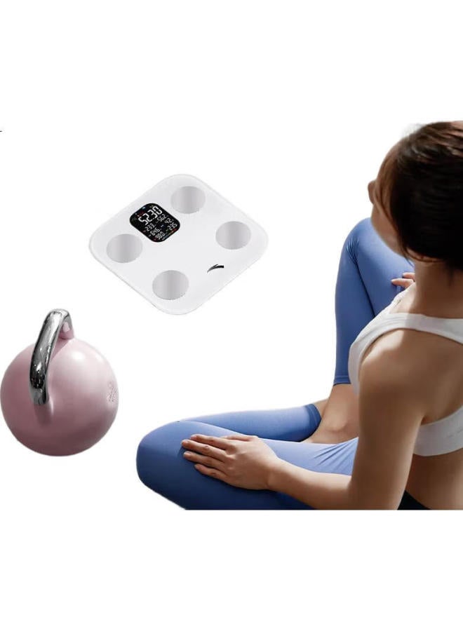 Anta Smart Body Fat Scale For Weight Loss, Gym-Specific Precise Weighing Electronic Scale, Home Use Body Fat And Heart Rate Health Monitoring, White - Image 2