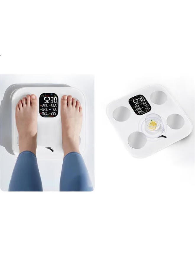 Anta Smart Body Fat Scale For Weight Loss, Gym-Specific Precise Weighing Electronic Scale, Home Use Body Fat And Heart Rate Health Monitoring, White - Image 1