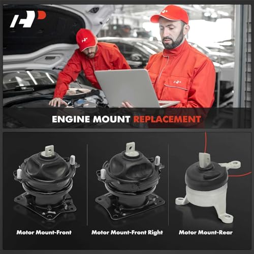 A-Premium Engine Motor Mount Set of 3 Compatible with Honda Pilot 2016-2022, Passport 2019-2022, Ridgeline 2017-2022, V6 3.5L - Image 2