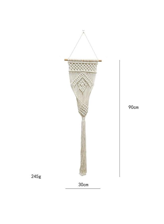 Bluejw Nordic New Handmade Tapestry Cotton Rope Woven Hanging Basket Flower Pot Plant Net Bag Modern Bedroom Room Balcony Decoration  - Image 1