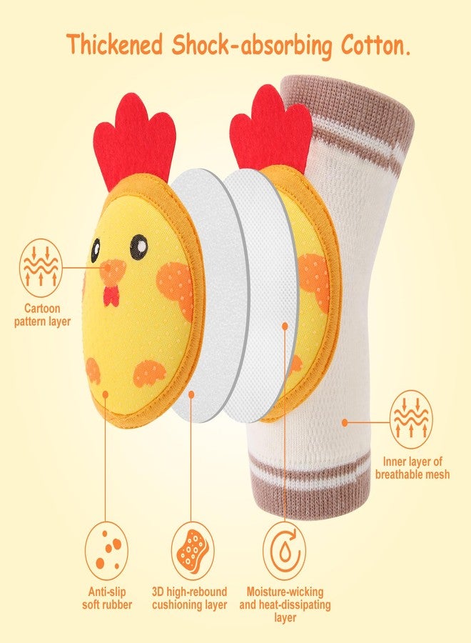 NASHRIO Baby Knee Pads for Crawling, Anti-Slip and Protect Toddlers Knees. Knee Warmer and Breathable 3D Mesh for Boys and Girls, 3 6 12 Months Old Baby Must Haves (3 Pairs) - Image 4