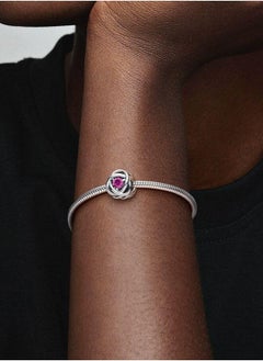 PANDORA Pink Eternity Circle Charm  - Image 4