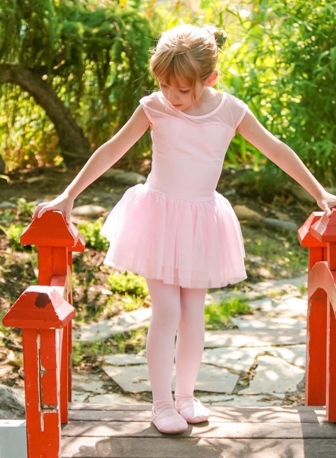 Stelle Girls Cute Tutu Dress Ballet Leotard for Dance (Toddler/Little Kid/Big Kid) (Ballet Pink,4T) - Image 2