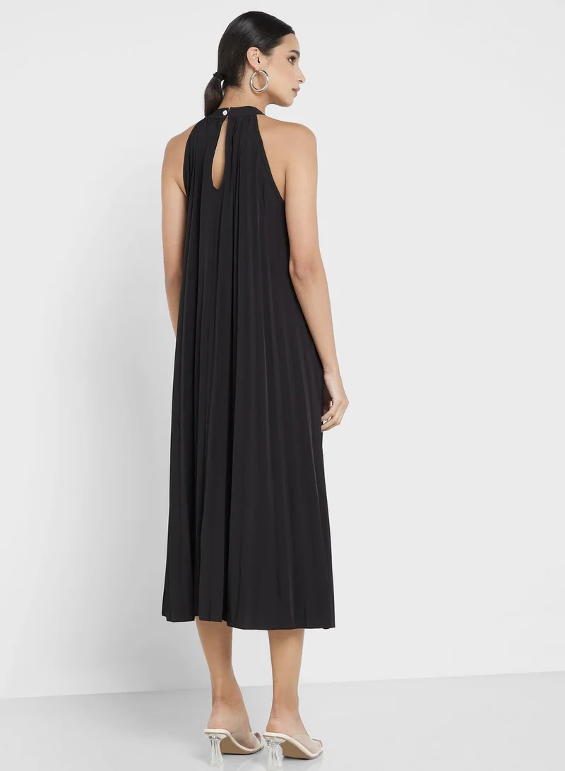 Khizana Pleated A-Line Dress