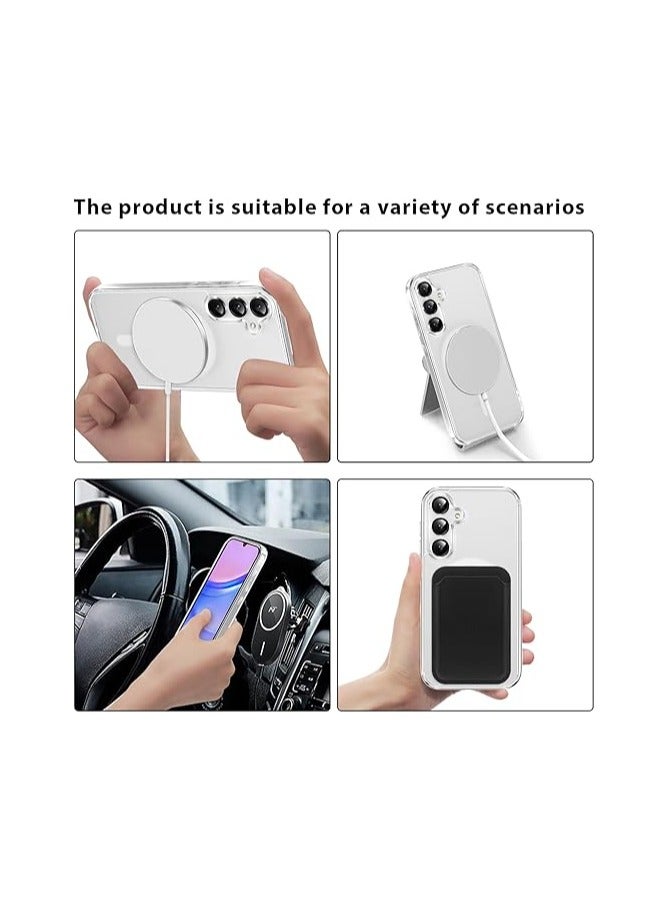 Clear Magnetic Case for Samsung Galaxy A16 - MagSafe Compatible, Soft TPU Bumper, Slim Fit, Shockproof, Anti-Yellow - Image 5