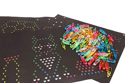 Basic Fun Lite Brite Peg and Template Refill Pack, Light Up Drawing Board Accessories, LED Drawing Board Pegs with Colors, Toys for Creative Play, Light Toys for Kids Aged 4 + - Image 3