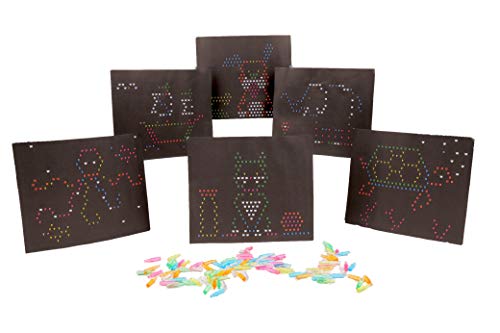 Basic Fun Lite Brite Peg and Template Refill Pack, Light Up Drawing Board Accessories, LED Drawing Board Pegs with Colors, Toys for Creative Play, Light Toys for Kids Aged 4 + - Image 4