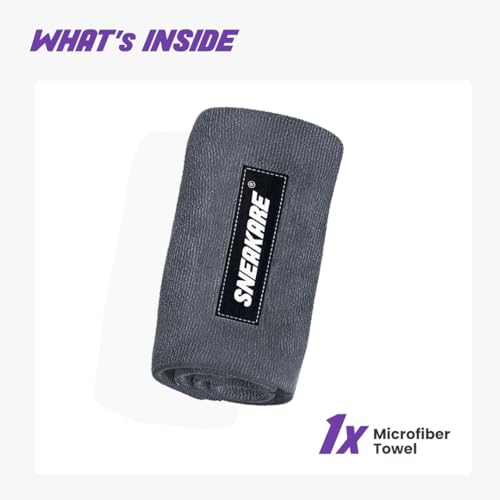 SNEAKARE Microfiber Cleaning Cloth Towel (Pack of 1) | 300 GSM Ultra-Soft, Quick-Dry, 9X Absorbent, Lint-Free Microfibre Towel for Shoes, Sneakers, Shoe Cleaner, Cleaning Cloth Roll & Wipes - Image 2