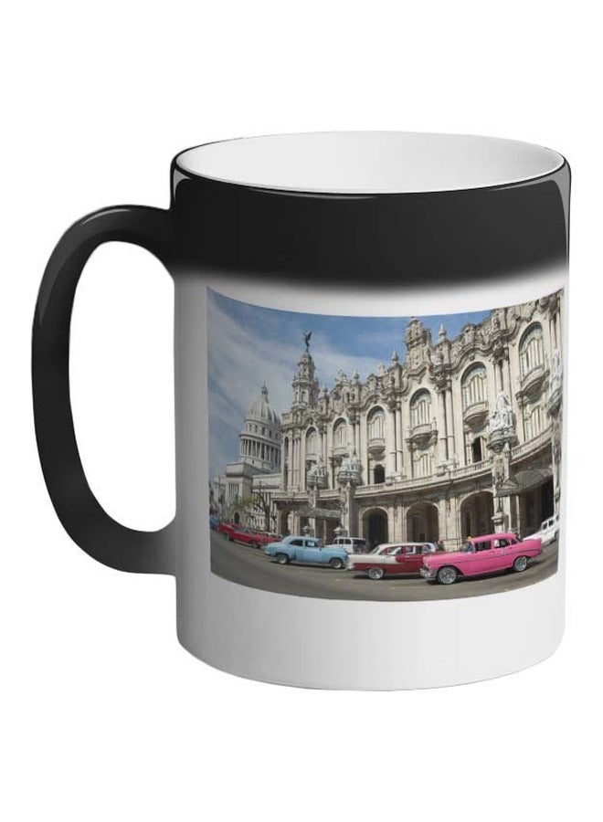 Classic Printed Magic Coffee Mug White/Blue/Pink 11ounce