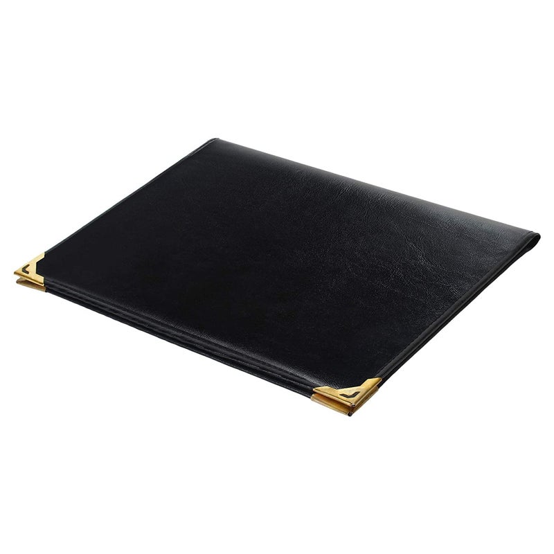 FUTURE X Set of 2 Menu Folder for Hotel and Restaurant, Check Presenter for Hotel and Restaurant, Business File Folder, Document Holder, Portfolio/Organizer/Planner Leather Folder with 6 Leaf's (Size: A4) - Image 4