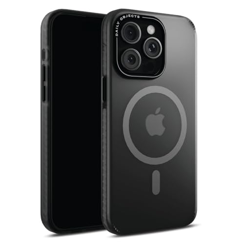 DailyObjects Polycarbonate Case for iPhone 15 Pro Compatible with Mag-Safe Wireless Charging,Black Nimbus Slim Shockproof Back Cover - Image 1