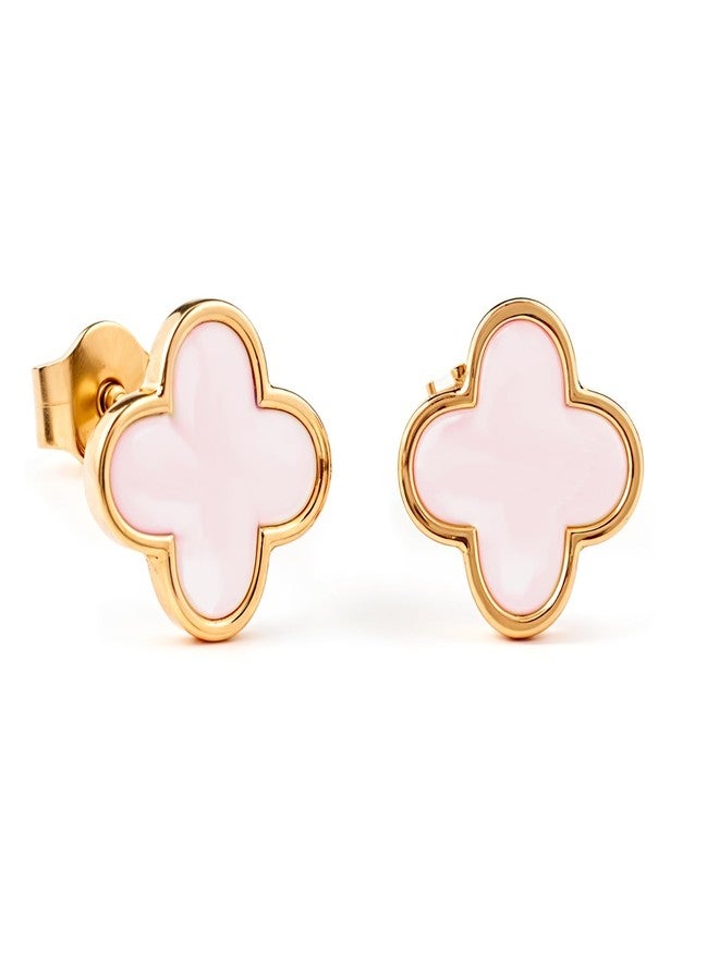 LaBling Earrings for Women | Stud Earrings for Women | Lovely Gift - Pink - Image 1