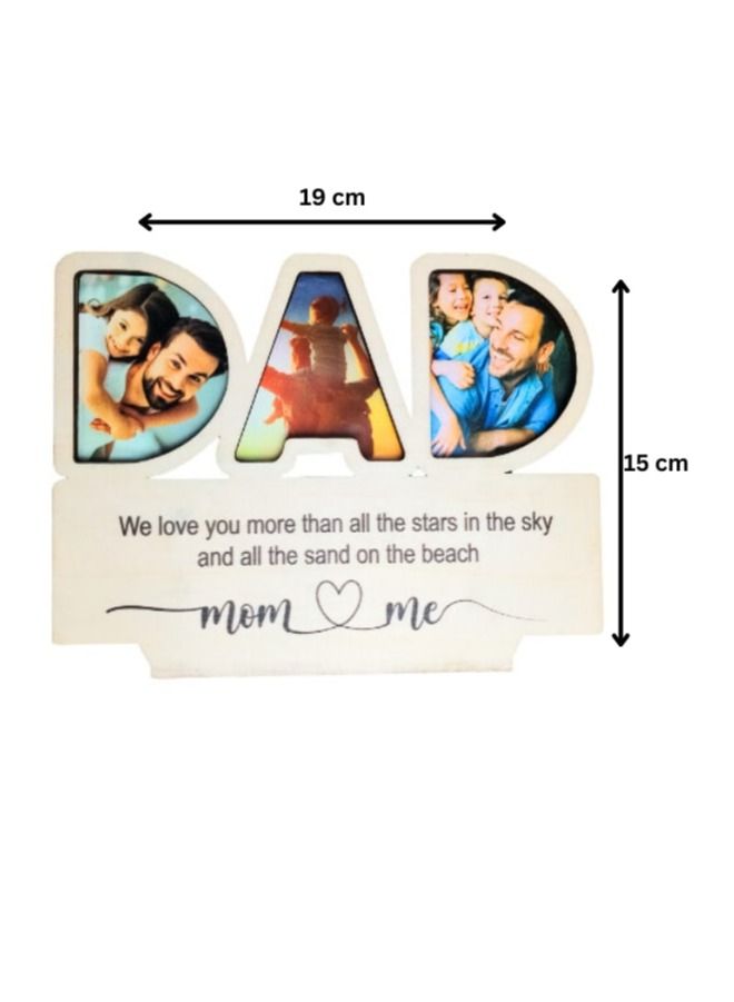 Fathers Day Wooden Photo Frame for desk  - Image 3