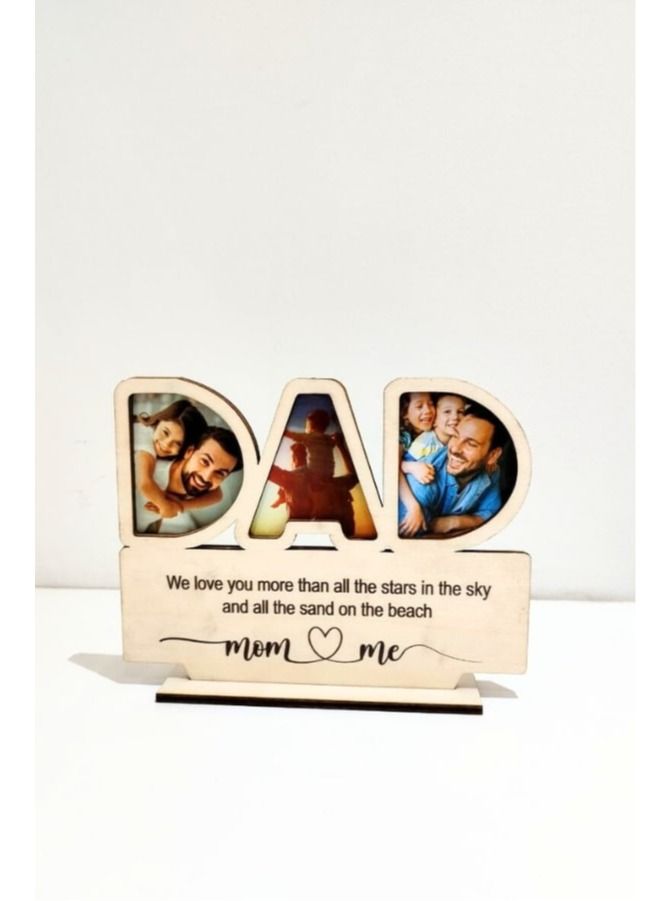 Fathers Day Wooden Photo Frame for desk  - Image 1