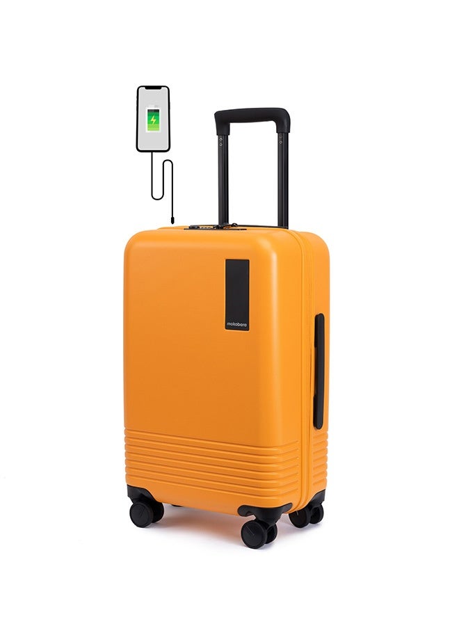 موكوبارا للتجارة ذ.م.م حقيبة سفر كابينة - بولي كربونات ماكرولون ألماني، أصفر صن سايد، أصفر - Image 1
