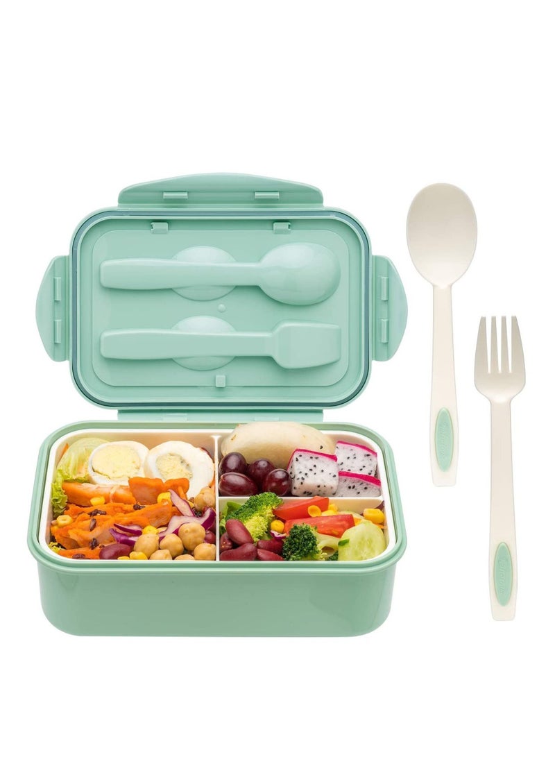 Y&D Bento Boxes for Adults 1400 ML Lunch Box For Kids Childrens With Spoon Fork Durable, Leak Proof OntheGo Meal, BPA Free and Food Safe Materials - Image 1