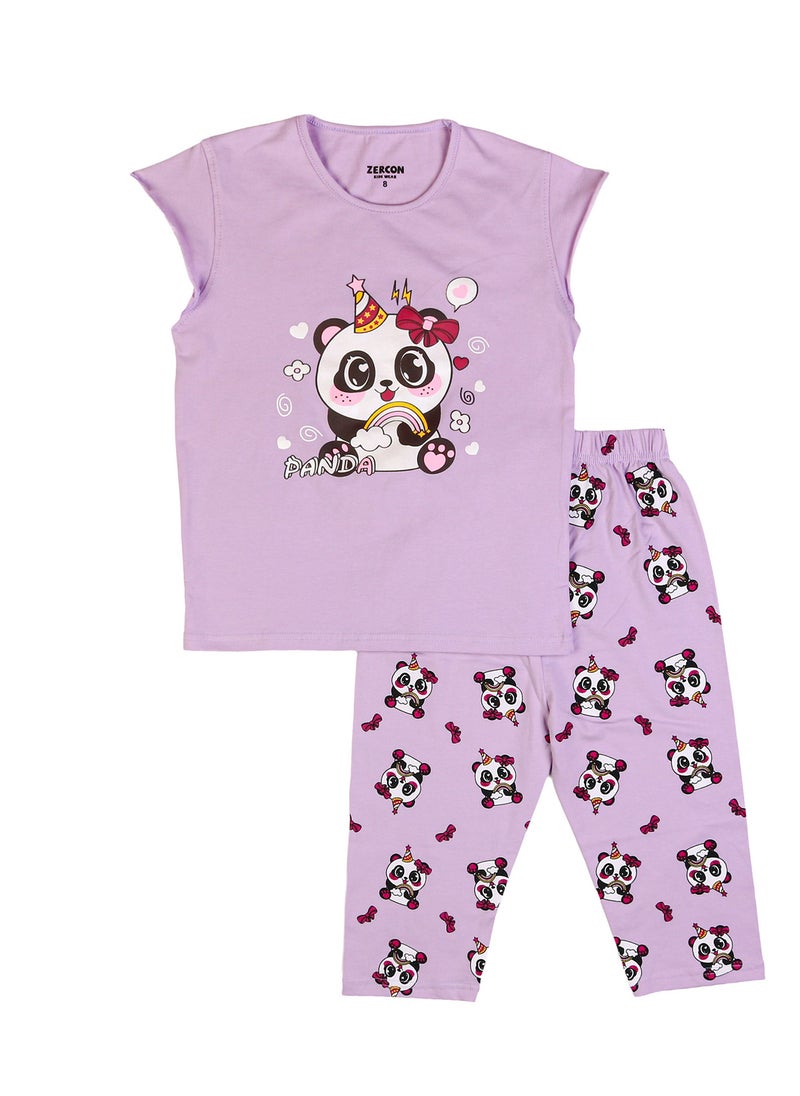 Zercon Summer Pajama Set for Girls  - Image 1