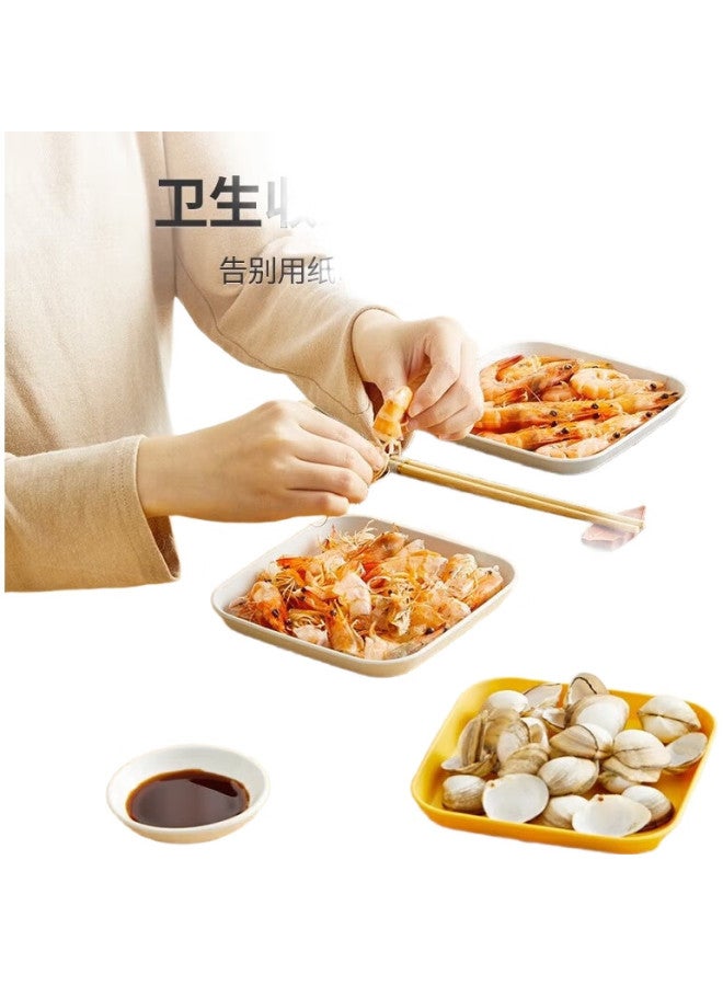 Additive Degree Jiadu Bone Dish, Household Bone Plate, Food-Grade Tabletop, Fruit And Side Dish Plate, Garbage Scraps Tray - Image 2