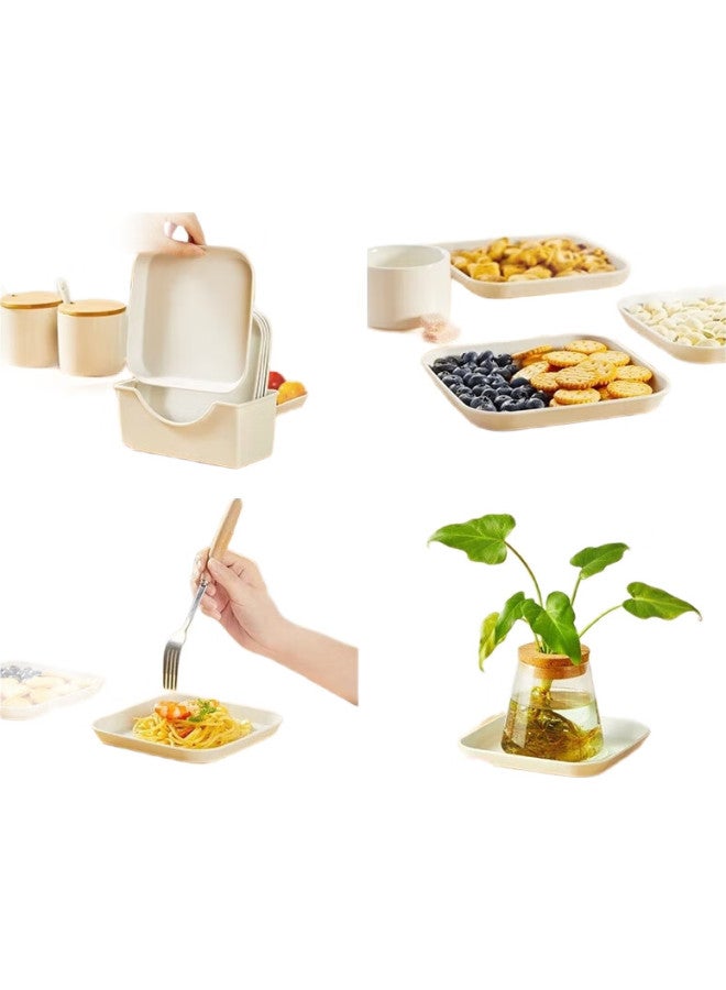 Additive Degree Jiadu Bone Dish, Household Bone Plate, Food-Grade Tabletop, Fruit And Side Dish Plate, Garbage Scraps Tray - Image 3