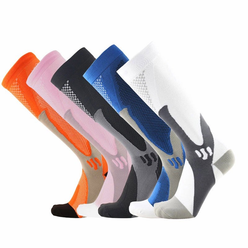 Compression Socks Nursing Performance Socks Sport Socks for Men Women Cycling Running Football 3 Pairs Pack - Image 3