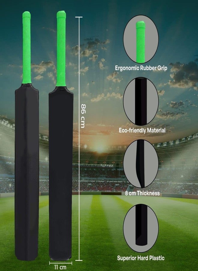 ZELVO Turf Bat Cricket for Adults Plastic Tennis Bat for Mens Heavy Plastic Bats with Grip for Gully, Tournament Match Standard Full Size Tennis Ball - Image 2