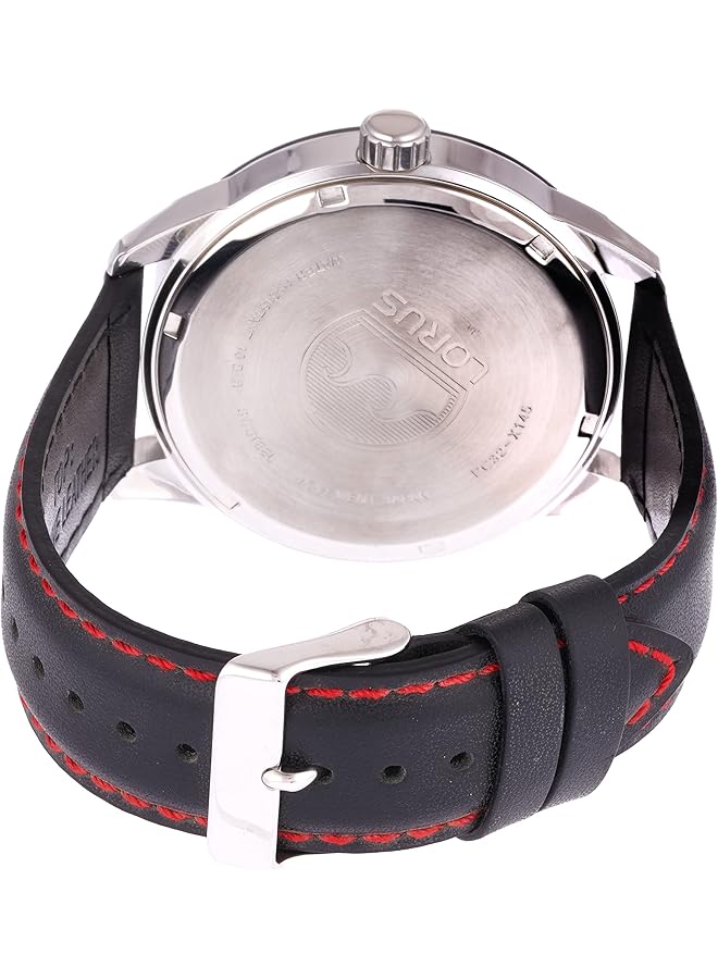 لوراس ساعة رياضية للرجال كوارتز تناظرية بسوار جلدي Rh951Jx9 - Image 2