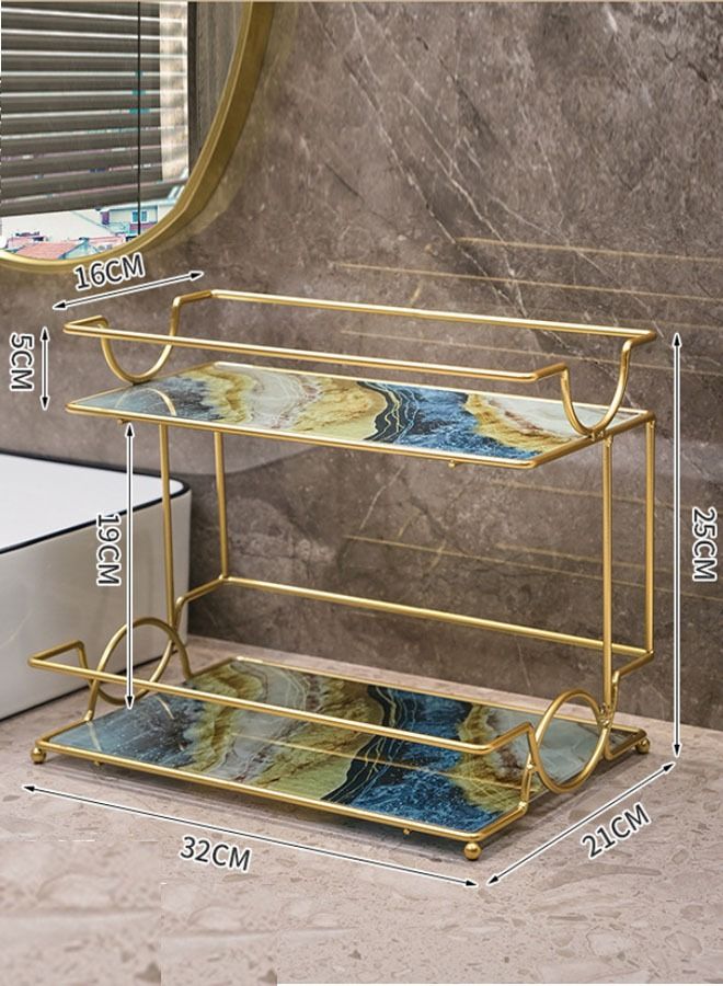 إن كي أكس حامل صابون التواليت ذو رفين مثبتين على الحائط - Image 1