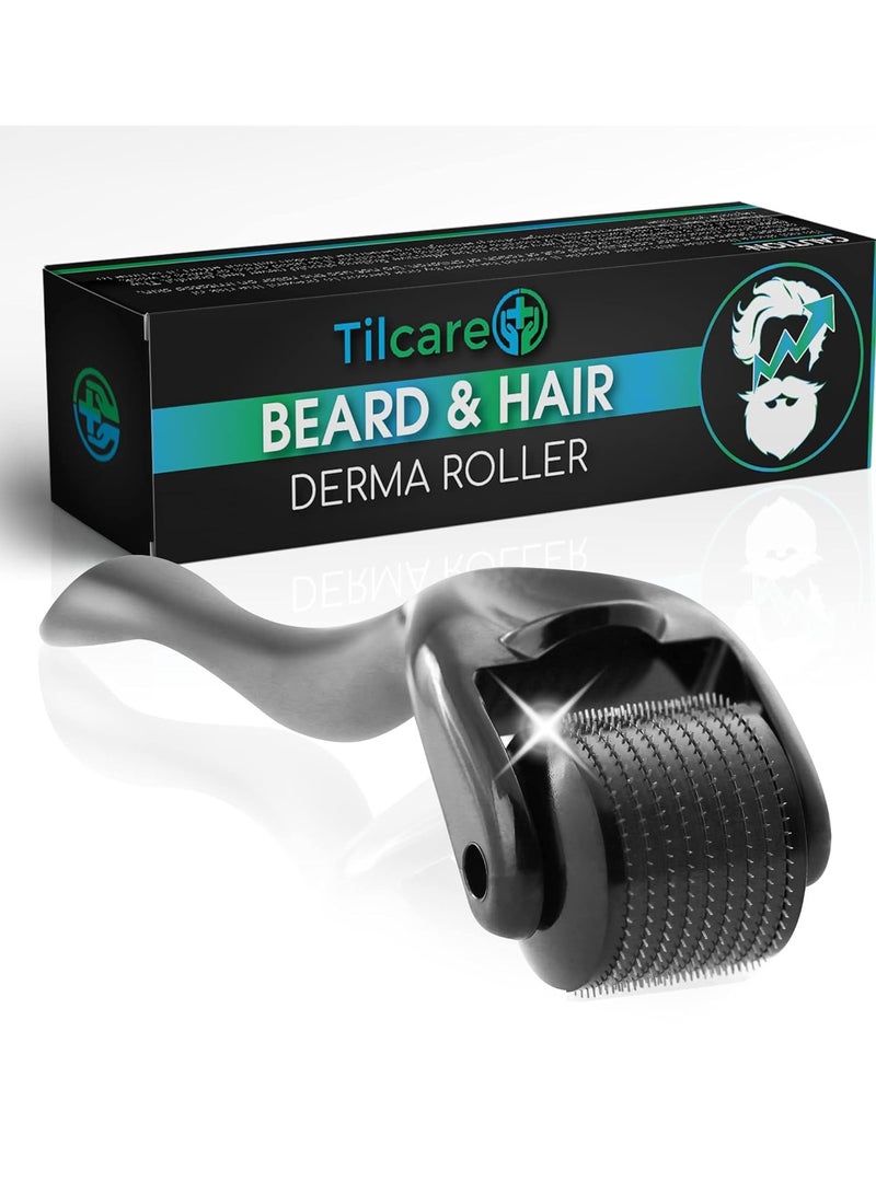 Tilcare Beard and Hair Derma Roller (1Pack) by Tilcare - Sterile Titanium Derma Roller 0.25mm  - Image 1