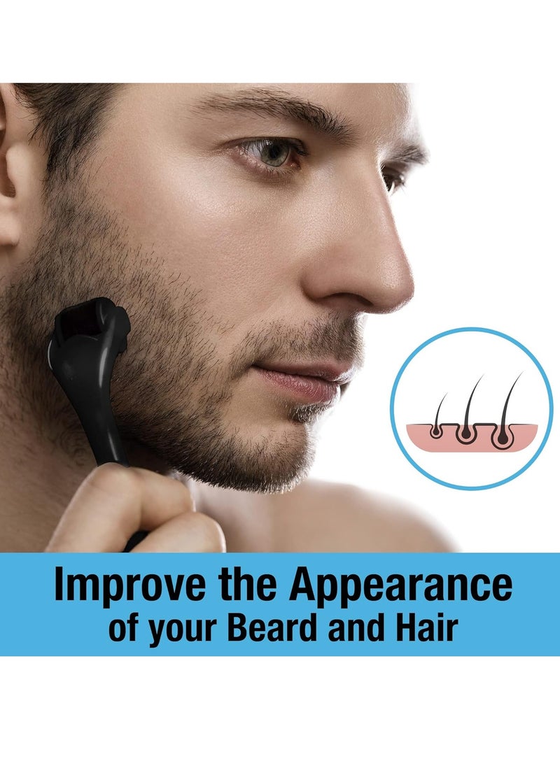 Tilcare Beard and Hair Derma Roller (1Pack) by Tilcare - Sterile Titanium Derma Roller 0.25mm  - Image 4