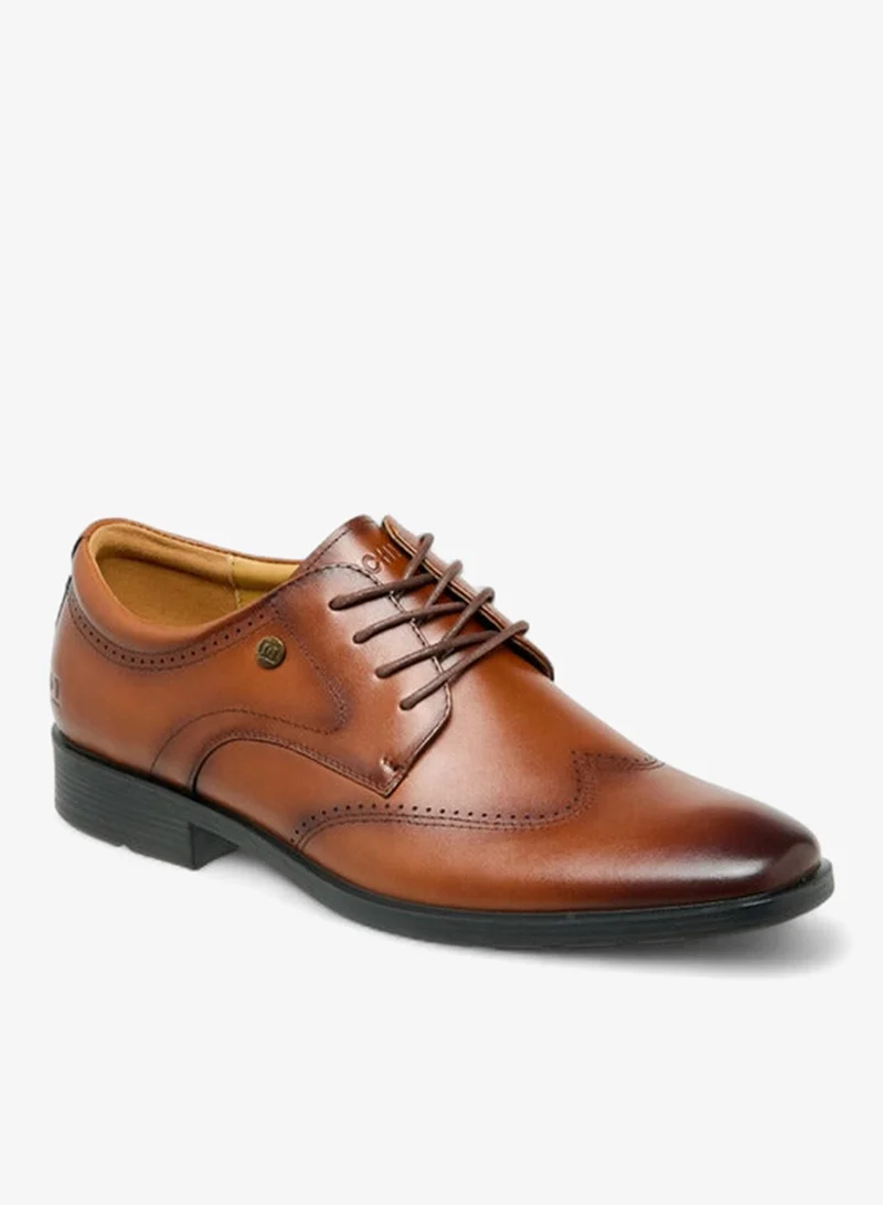 DUCHINI Brown Men Lace-Up Leather Derby Shoes for Men | Best Price UAE