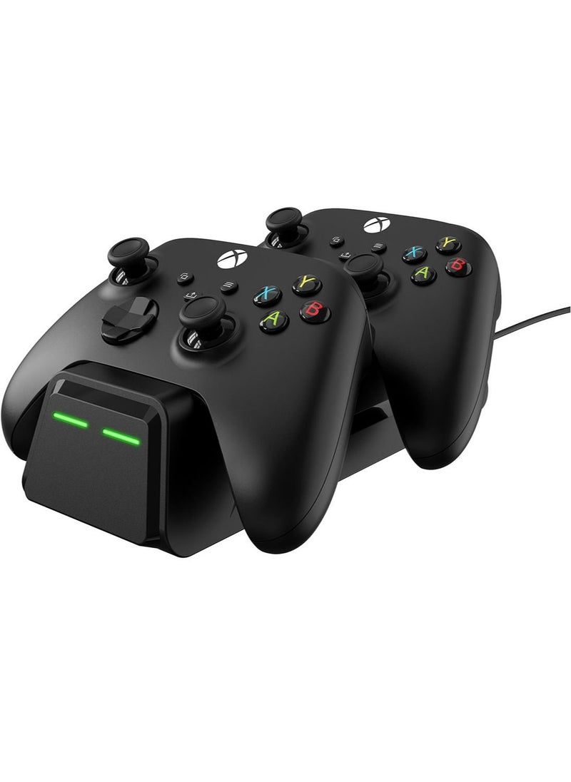 GameWill - Dual Charging Dock with 2 x Rechargeable Battery Packs [EXTRA POWER 1200 mAh] for Xbox Series X and Series S (also compatible with Xbox One X/S) - Black - Image 1