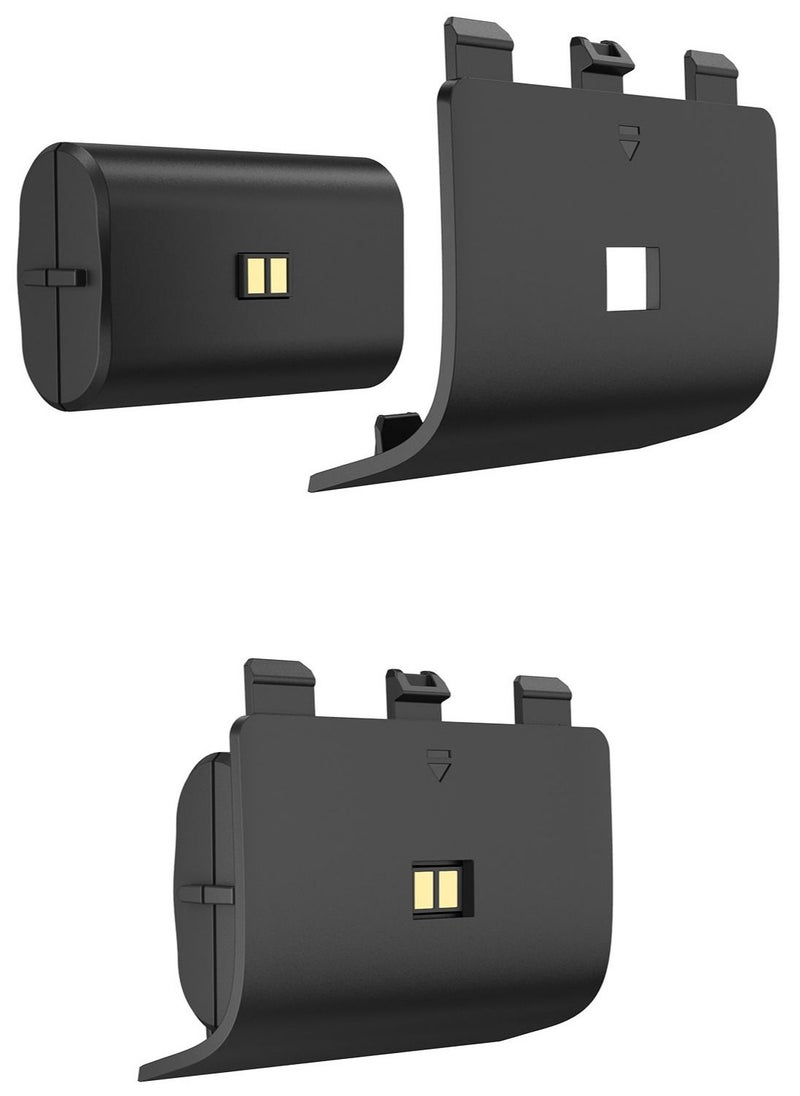 GameWill - Dual Charging Dock with 2 x Rechargeable Battery Packs [EXTRA POWER 1200 mAh] for Xbox Series X and Series S (also compatible with Xbox One X/S) - Black - Image 1